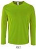 Camiseta Tecnica Manga Larga Sporty Sols - Color Verde Neon
